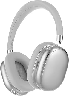 NC95 Hybrid Active Noise Cancelling Headphones Silver — Wireless Earbuds