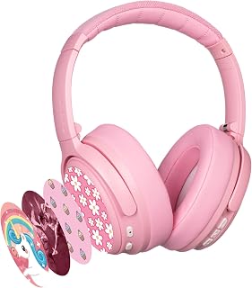 BuddyPhones Cosmos Fun Foldable ANC Bluetooth Headphones