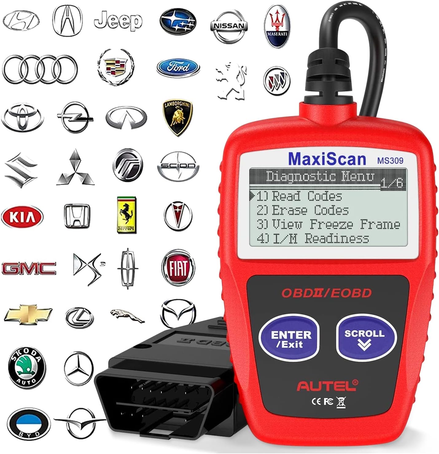 Lecteur OBD2 Autel MaxiScan MS309 pour Tous les Véhicules après 1996 — Scanner Obd2