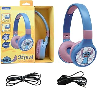 Lexibook Disney Stitch 2-in-1 Bluetooth Headphones