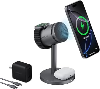 Station de charge 3-en-1 MagSafe, 15W Qi2, 45W PD — Chargeur sans fil