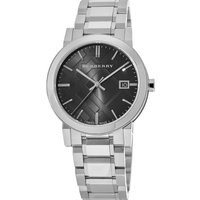 Montre pour homme Burberry BU9001 en acier inoxydable avec cadran noir