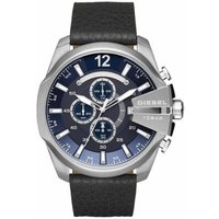 Montre Diesel DZ4423 Mega Chief chronographe pour homme, cadran bleu marine