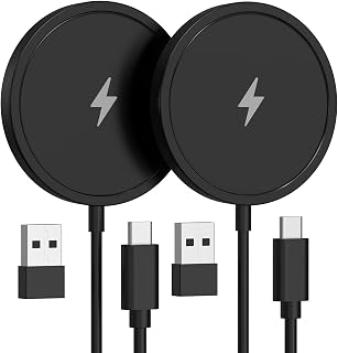 Magnetic Wireless Charger for iPhone 15W – 2 Pack — Wireless Chargers