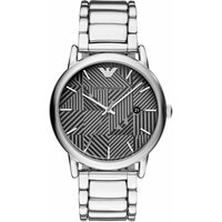 Emporio Armani AR11134 Men's Watch with Black Dial and Stainless Steel Case — Mens Watches