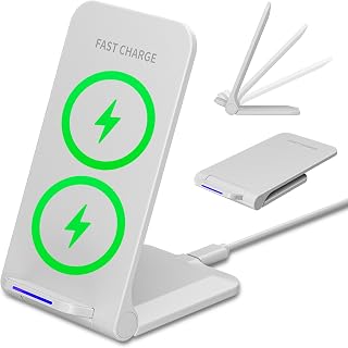 Wireless Charger Stand 15W Foldable – iPhone & Samsung — Wireless Chargers