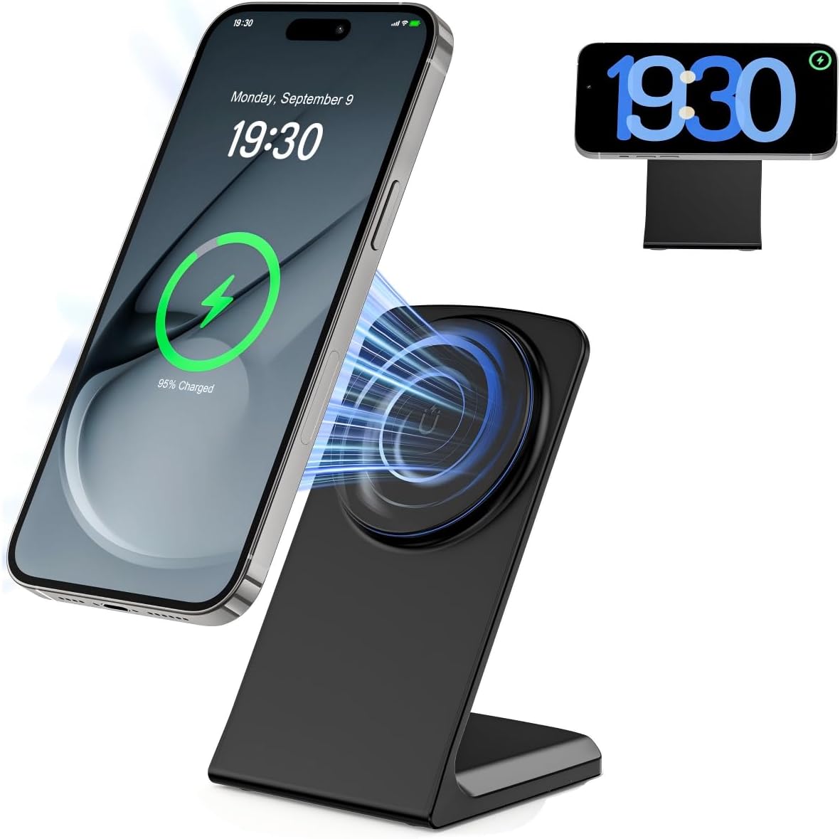Chargeur sans fil magnétique 15W pour iPhone 16/15/14/13/12 — Chargeur sans fil