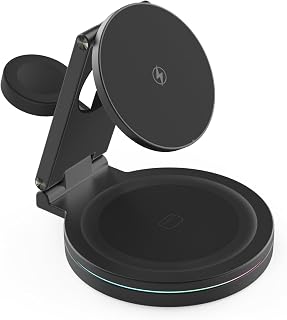 3-in-1 Foldable Magnetic Wireless Charger for iPhone & Apple Watch