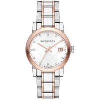 Burberry BU9127 Silver Dial Two-tone Ladies Watch — Womens Watches
