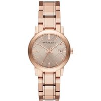 Montre pour femme Burberry BU9135 en acier inoxydable marron et or rose