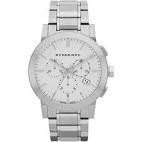 Burberry BU9350 Large Check Stainless Steel Bracelet Men's Watch