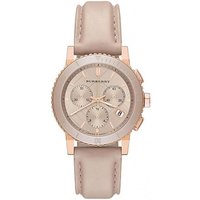 Burberry BU9704 Chronograph Rose Dial Rose gold-tone Women's Watch