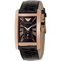 Emporio Armani AR0168 Rectangular Rose Gold Men's Watch — Mens Watches