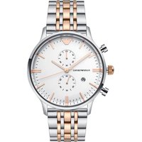 Montre pour homme chronographe bicolore Emporio Armani AR0399