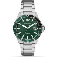 Emporio Armani AR11338 Men's Diver Watch with Green Dial — Mens Watches