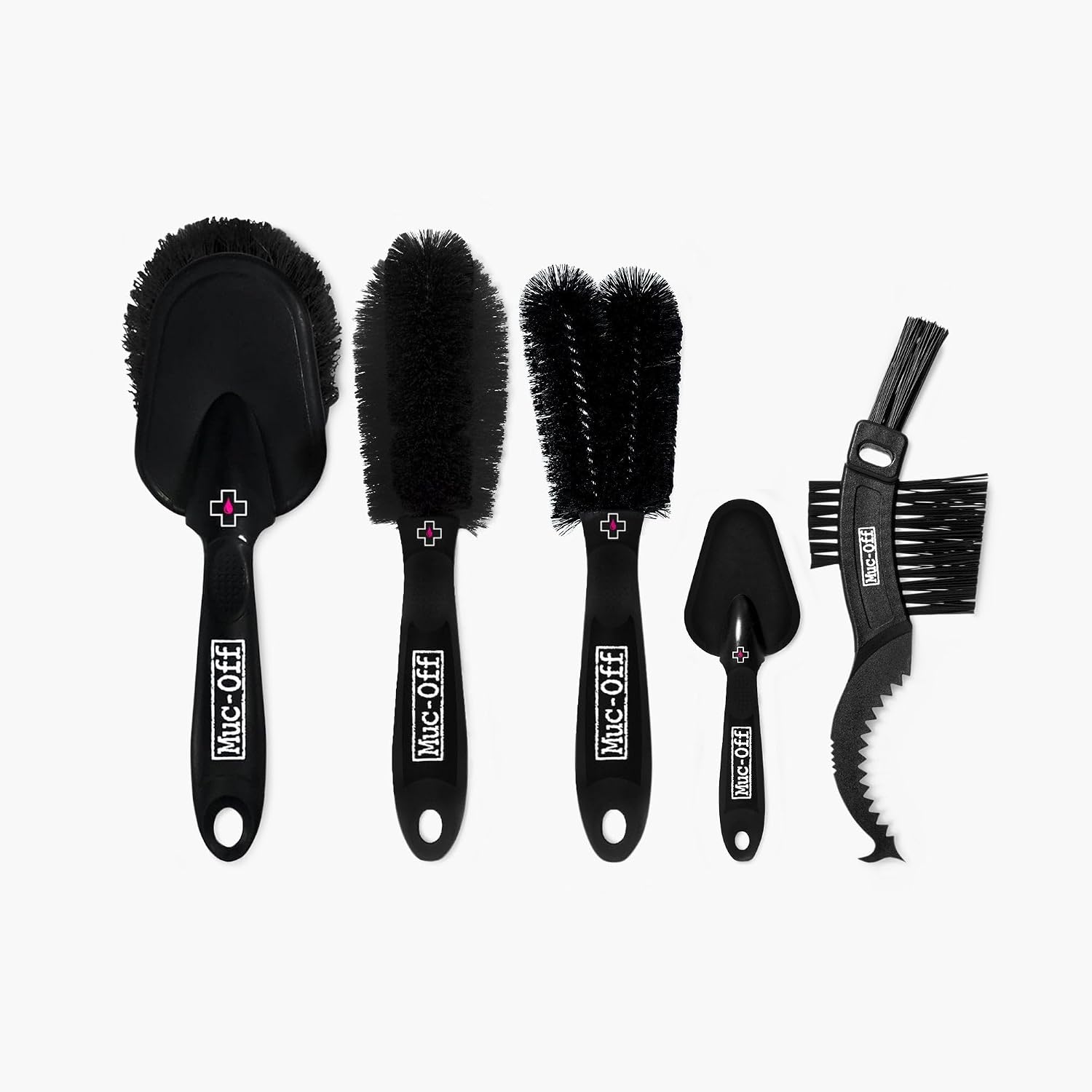 Ensemble Muc-Off 206 5 brosses avec poils en nylon — Kit de nettoyage de voiture