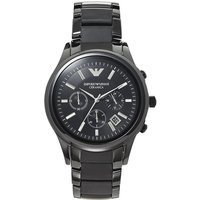 Emporio Armani AR1452 Men's Chronograph Watch Ceramica Black — Mens Watches