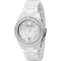 Emporio Armani AR1426 White Ladies Ceramica Watch — Womens Watches
