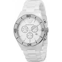 Montre pour homme en céramique blanche Emporio Armani AR1424 — Montres pour hommes
