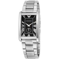 Emporio Armani AR1608 Rectangular Black Dial Men's Watch — Mens Watches