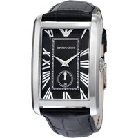 Montre pour homme Emporio Armani AR1604 avec cadran noir rectangulaire