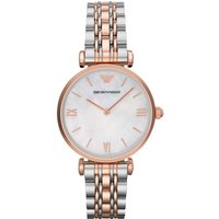 Montre Emporio Armani AR1683 Gianni T-Bar bicolore pour femme — Montres pour femmes