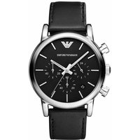 Montre pour homme Emporio Armani AR1733 classique en acier inoxydable noir