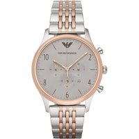Montre chronographe bicolore Emporio Armani AR1864 pour homme
