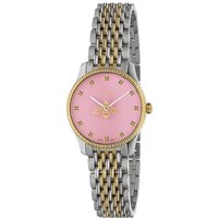 Gucci YA1265030 G-Timeless 29mm Ladies Pink Dial Bee Motif Watch