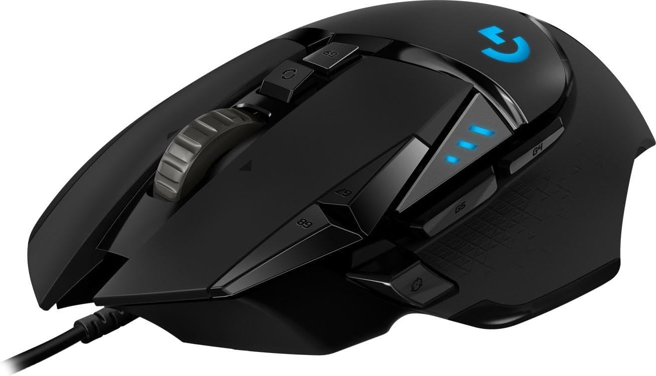 Souris Logitech G502 Hero Filaire Gaming – Capteur 25K, 25 600 DPI — Souris de jeu