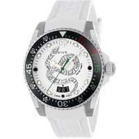 Gucci YA136330 Dive White Snake Motif Dial Men's Watch — Mens Watches