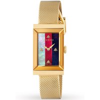 Gucci YA147410 G-Frame 34mm Yellow Gold Ladies Watch — Womens Watches