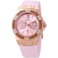 Guess W1053L3 Limelight Crystal Pink Dial Ladies Watch — Womens Watches