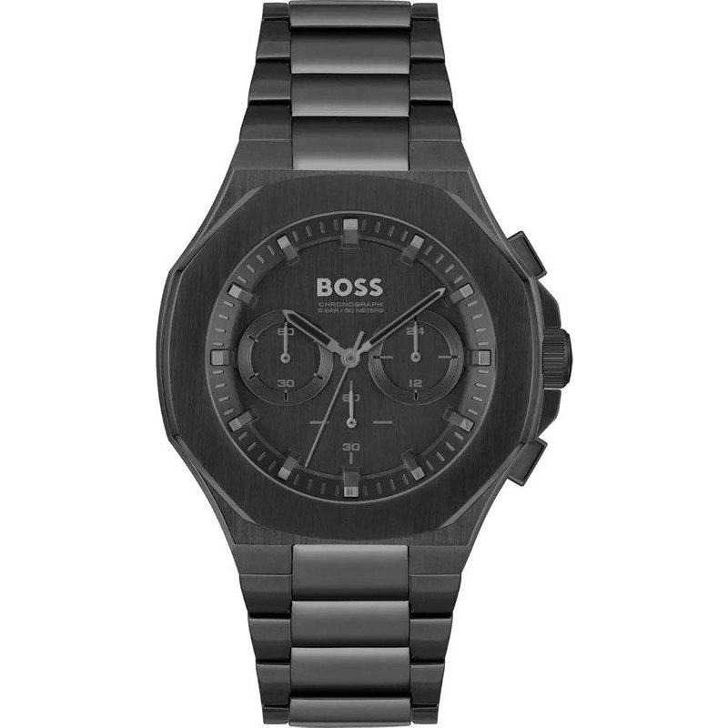 Montre Hugo Boss 1514088 Taper noire pour homme 45 mm — Montres pour hommes