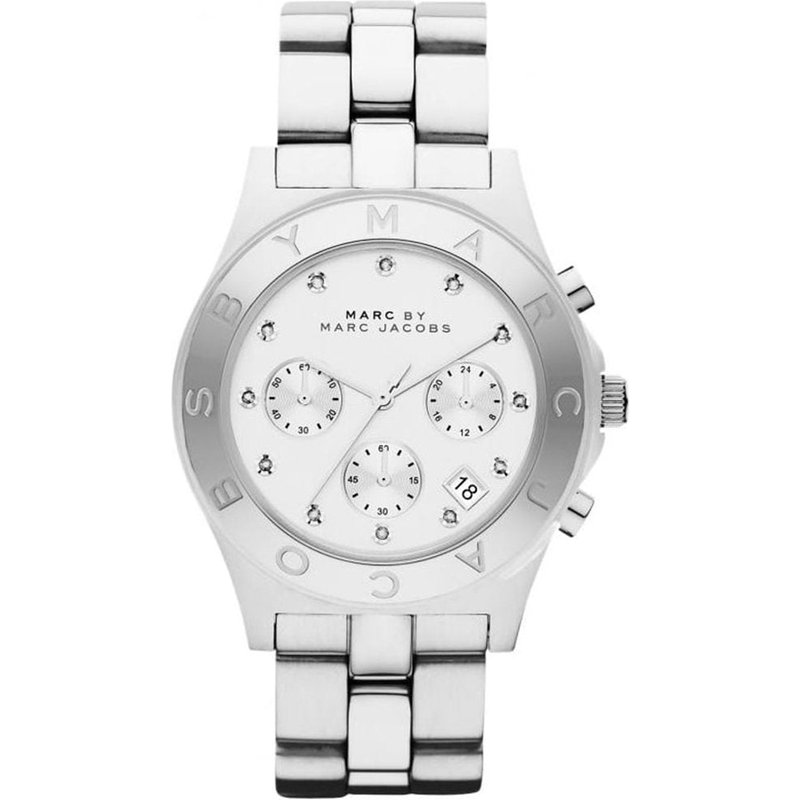 Montre Marc Jacobs MBM3100 Blade Argent Blanc pour Femme — Montres pour femmes