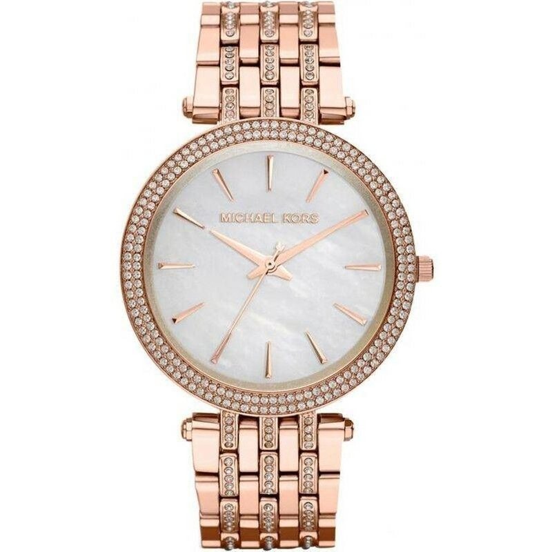 Michael Kors MK3220 Darci Montre pour femme avec cadran en nacre et cristaux — Montres pour femmes