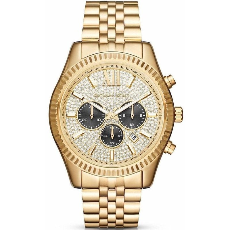 Montre pour homme Michael Kors MK8494 Lexington pavé d'or — Montres pour hommes