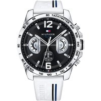 Montre à cadran blanc Tommy Hilfiger Decker pour homme 1791475