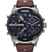 Diesel DZ7314 Mr Daddy Dual Time Chronograph Navy Blue Dial Men's Watch — Mens Watches