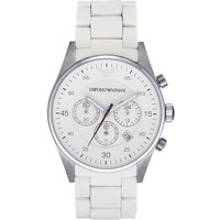 Emporio Armani AR5859 Men's Tazio Watch White — Mens Watches
