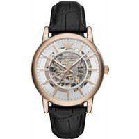 Emporio Armani AR60007 Automatic Black Leather Watch for Men