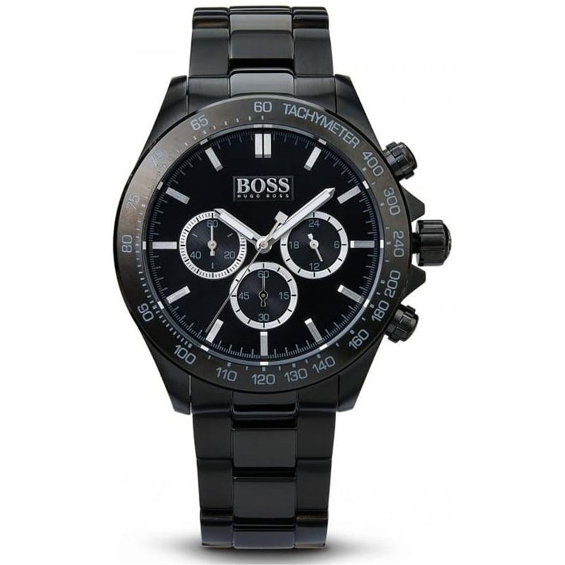 Montre Hugo Boss 1512961 Ikon pour homme avec cadran noir — Montres pour hommes