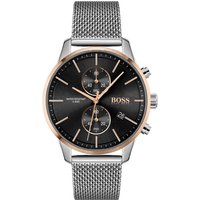 Hugo Boss 1513805 Montre analogique à quartz pour homme avec bracelet en cuir