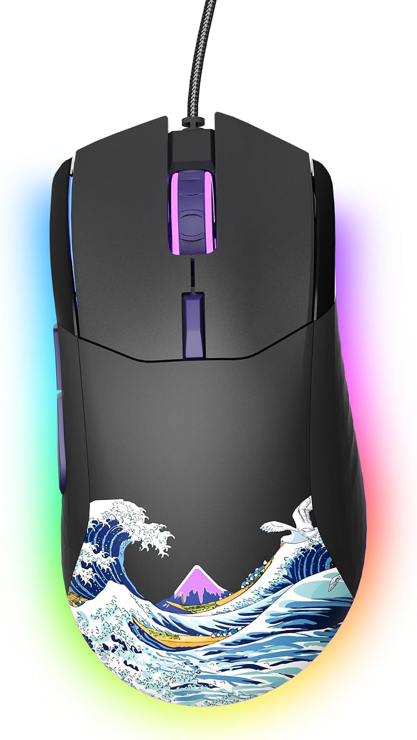 Souris de jeu Womier G705 V2 – 12000 DPI, RGB — Souris de jeu