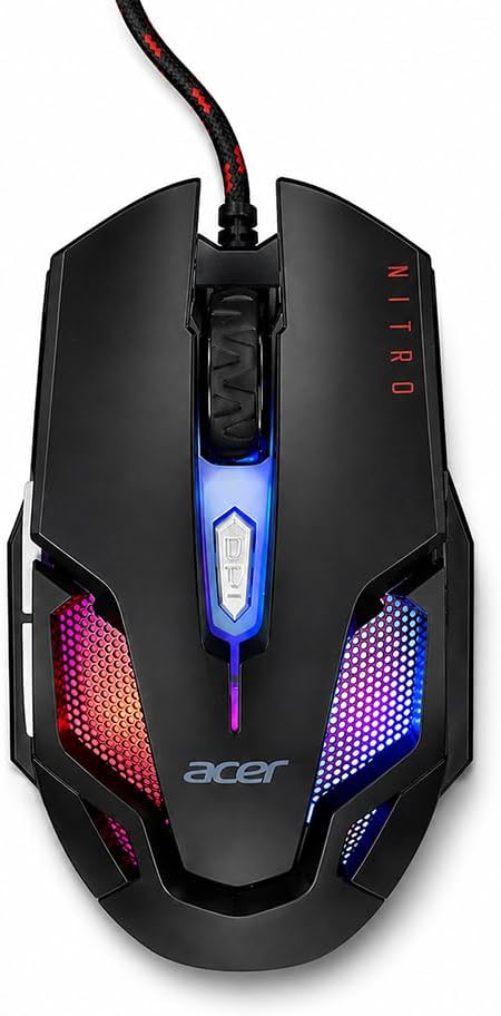 Acer Nitro Gaming Mouse III – Optique 6D, 125MHz — Souris de jeu