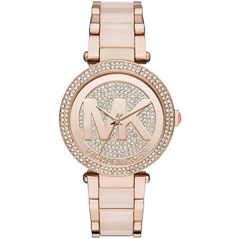 Montre pour femme Michael Kors MK6176 Parker avec cadran à logo pavé de cristaux 39 mm — Montres pour femmes