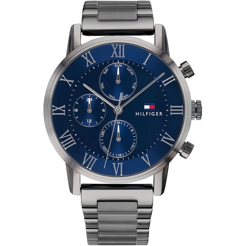 Montre Tommy Hilfiger Kane pour homme avec cadran bleu 1791456 — Montres pour hommes