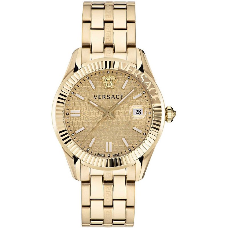 Versace VE3K00522 Greca Time Men's Watch Champagne Dial — Mens Watches