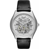 Montre squelette automatique en cuir noir Emporio Armani AR60003 pour homme — Montres pour hommes