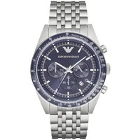 Emporio Armani AR6072 Men's Chronograph Watch with Blue Dial — Mens Watches